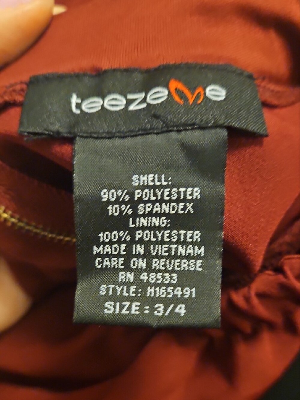 Teeze Me One-Shoulder Ruffle Dress - Rust Red - Picture 4 of 4